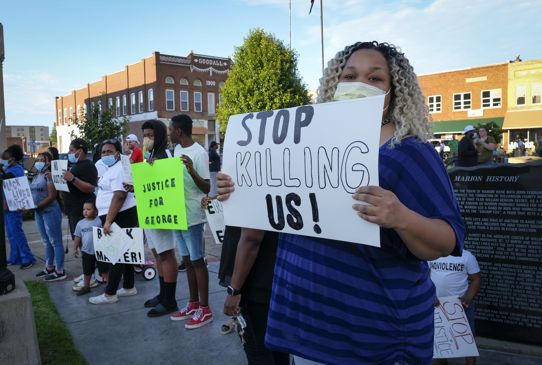 Demonstration in Marion